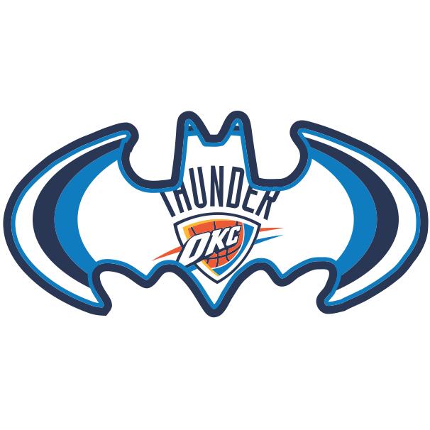 Oklahoma City Thunder Batman Logo DIY iron on transfer (heat transfer)